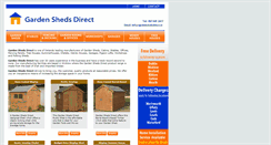 Desktop Screenshot of gardenshedsdirect.ie